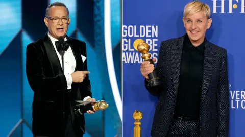 Reuters/Getty Images Tom Hanks and Ellen DeGeneres