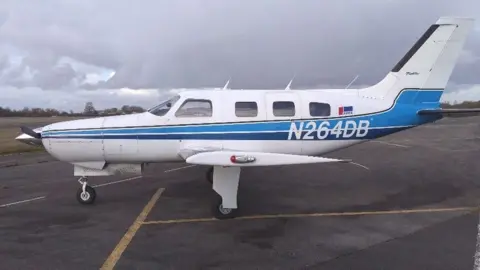 Getty Images The plane that crashed, killing Emiliano Sala and David Ibbotson, on the runway