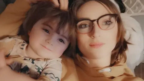 Paul Moseley/BBC Joanne Boon and her daughter, Ellie