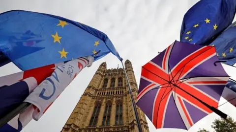 Getty Images Flags in Westminster