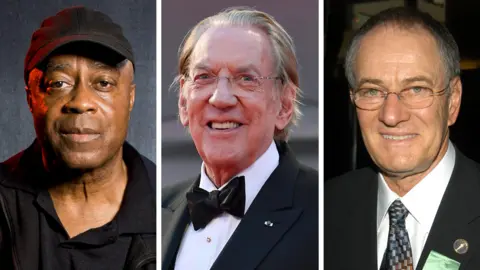 Getty Images/EPA Left-right: Charles Burnett, Donald Sutherland and Owen Roizman