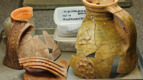 Queen's University/Down County Museum Medieval jugs