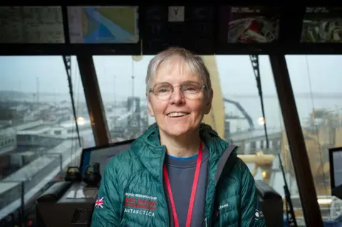 BBC The aim of the AI system, said Prof Maria Fox, is to keep the ship as economical as possible