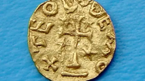 Portable Antiquities Scheme Gold tremissis, Merovingian