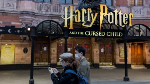 Getty Images A closed Palace Theatre in central London