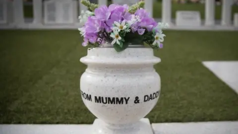 Matt Cardy Flowers at grave