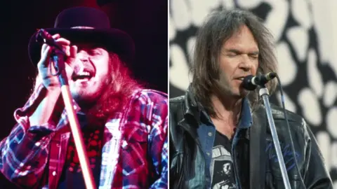 Shutterstock / BBC Lynyrd Skynyrd and Neil Young