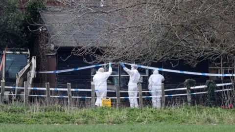 PA Forensics officers have been carrying out investigations at the scene