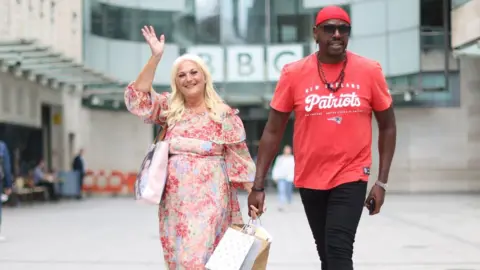 PA Media Vanessa Feltz and Ben Ofoedu