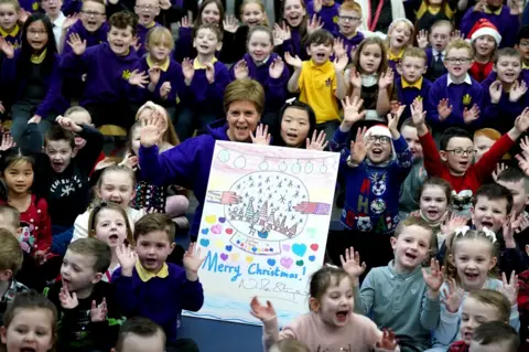 PA Media Sunnyside pupils