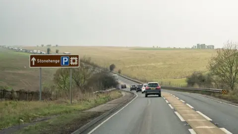 Getty Images The A303 near Stonehenge