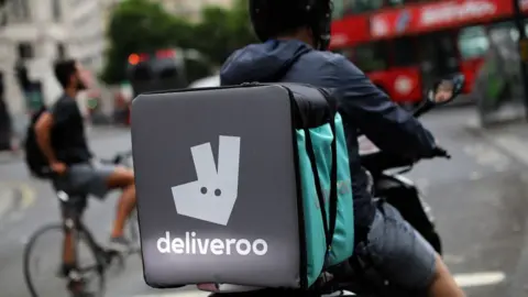 Getty Images Deliveroo driver