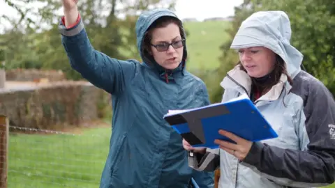 Mendip District Council/ Somerset Rivers Authority Flood risk consultant Caroline Murray and contractor Jane Moon