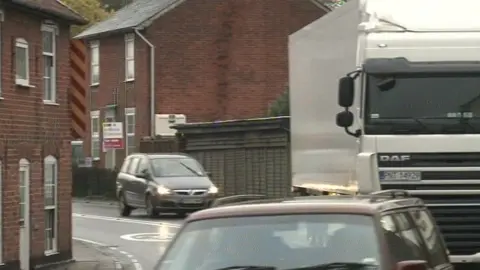 EPA A12 traffic through Farnham, Suffolk