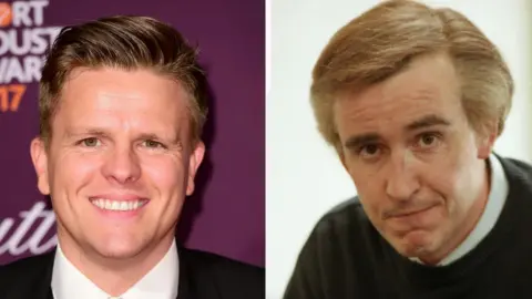 PA/BBC Jake Humphrey and Alan Partridge