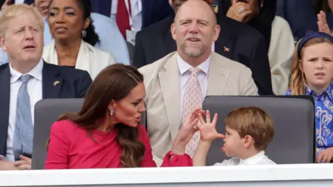 Getty Images Catherine, Duchess of Cambridge, (L) and Prince Louis of Cambridge (R)