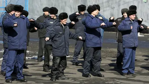 AFP Inmates at a Russian penal colony, 2007