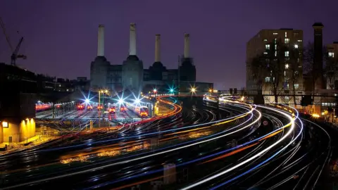 Getty Images Trains makes their way in and out of Victoria station