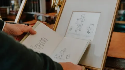 Longleat A 1927 illustration of Christopher Robin, Winnie the Pooh and Piglet