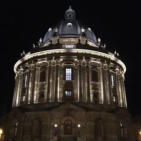 Helen Roberts The Radcliffe Camera illuminated.