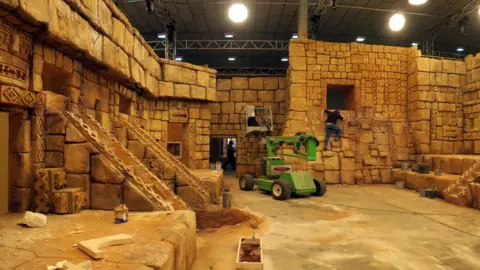 BBC Aztec zone being built