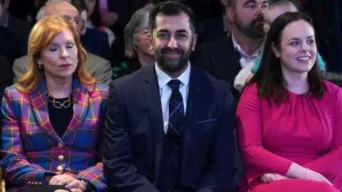 PA Media Ash Regan, Humza Yousaf and Kate Forbes