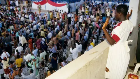 Getty Images Church service in Accra (archive shot)