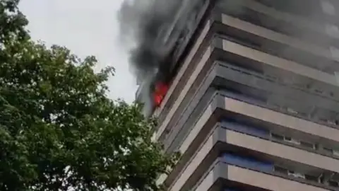 Ezekia Biston Fire from the flat