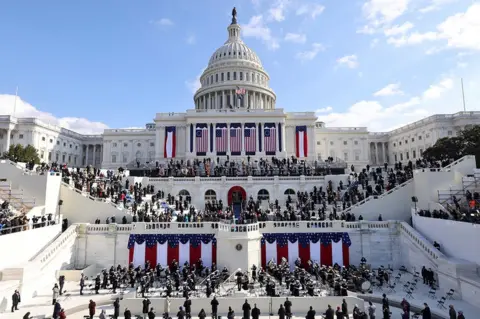 Reuters A general view of the Capitol during the inauguration of Joe Biden as the 46th President of the United States on the West Front of the U.S. Capitol in Washington, U.S.,