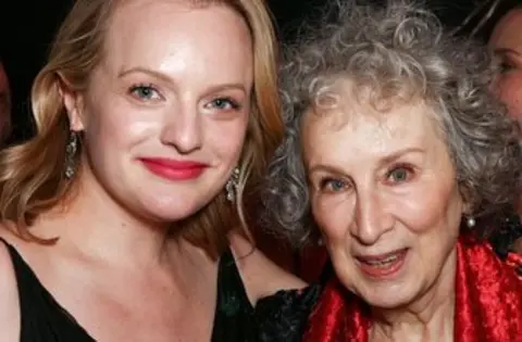 Getty Images Elisabeth Moss and Margaret Atwood