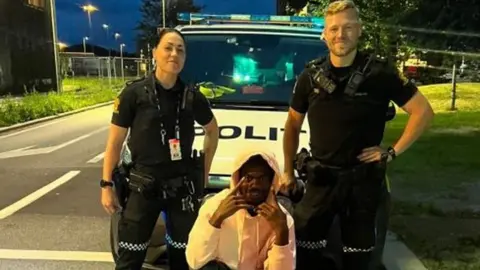 Instagram Lil Nas X and police officers