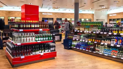 Getty Images Inside duty free shop