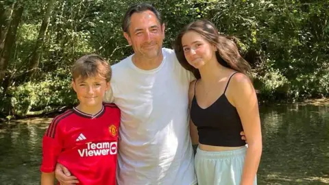 Family handout (L-R) Ethan Lansley, Karl Lansley and Jess Lansley