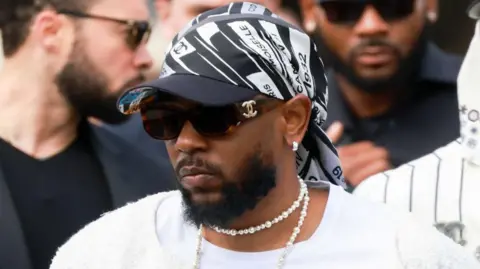 Getty Images Kendrick Lamar attends a Chanel event as part of Paris Fashion Week