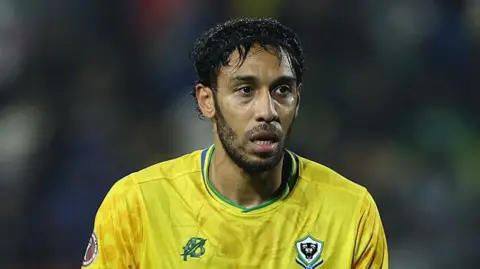 Pierre-Emerick Aubameyang in action for Gabon
