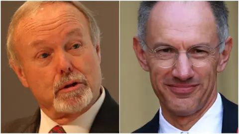 Department for International Trade | PA Media Sir Terry Matthews and Sir Michael Moritz