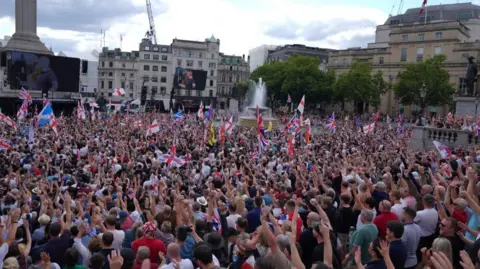 PA Media Trafalgar Square protest