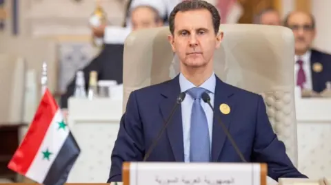 EPA File photo showing Syrian President Bashar al-Assad at the Organization of Islamic Cooperation (OIC) leaders summit summit in Riyadh, Saudi Arabia on 11 November 2023 