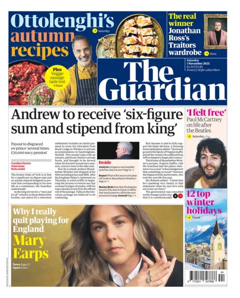 “Andrew to receive 'six-figure sum and stipend from king'”.