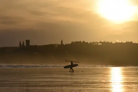 Iain Matheson Surfers at St Andrews