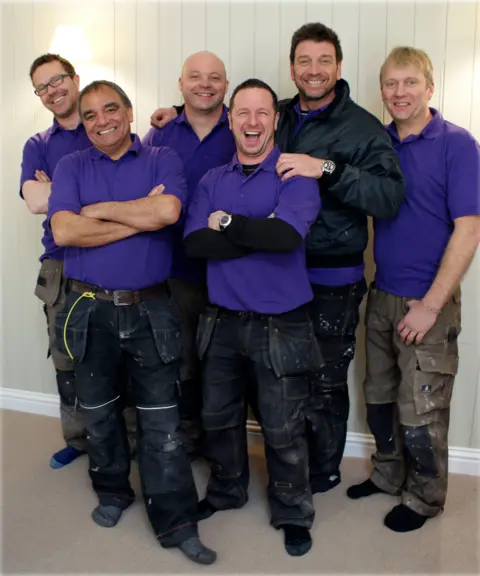 Nick Knowles and his team