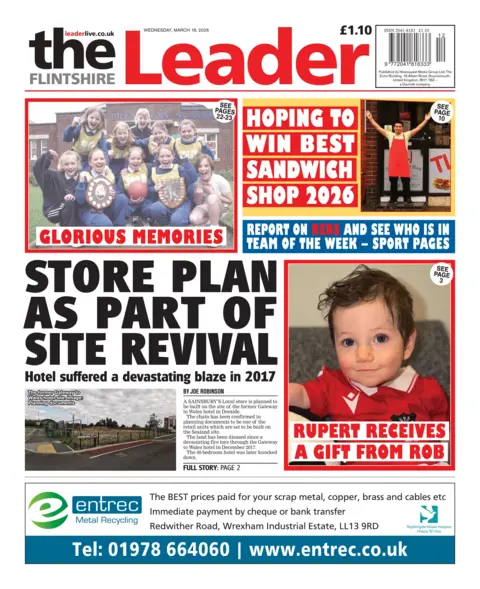 Flintshire Leader Flintshire Leader front page