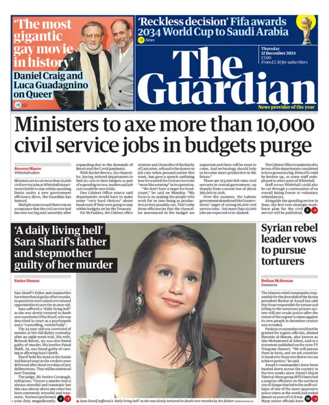  "Ministers to axe more than 10,000 civil service jobs in budgets purge". 