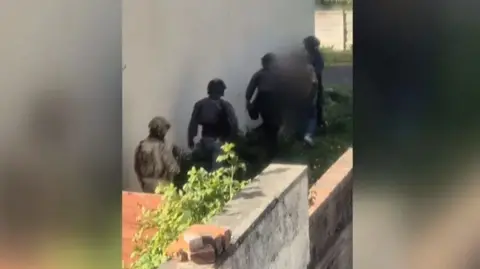 Video shows counter-terrorism officers making an arrest