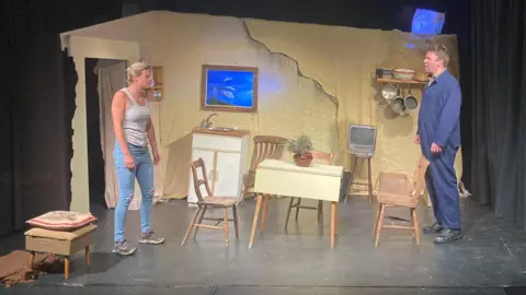 Dawn Finnerty Stage rehearsals of Elephant