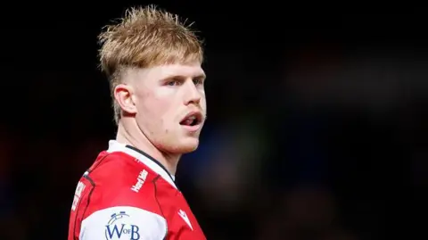 George Barton in a game against Bath last November