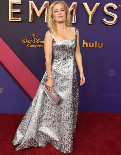 Getty Images Gillian Anderson attends the 76th Primetime Emmy Awards at Peacock Theater on September 15, 2024 in Los Angeles, California