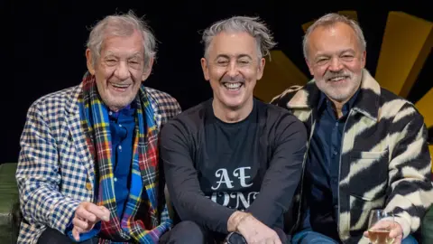 Tommy Ga-Ken Wan / Pitlochry Festival Theatre Sir Ian McKellen, left, Alan Cumming, centre, and Graham Norton, right.