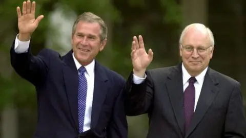 AP George W Bush & Dick Cheney
