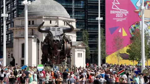 Getty Images The bull in centenary square